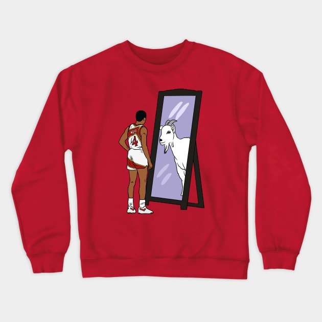 Spud Webb Mirror GOAT Crewneck Sweatshirt by rattraptees